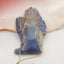 Nugget Blue coral Gemstone Pendant Bead, 64x42x13mm, 40.0g - MyGemGarden