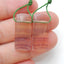 Natural Fluorite Rectangle Earrings Pair, stone for Earrings making, 22x10x4mm, 5.4g - MyGemGarden