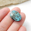 Natural Turquoise Flatback Gemstone Cabochon, 18x12x4mm, 1.6g - MyGemGarden