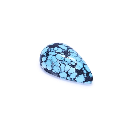 Natural Teardrop Green Turquoise Gemstone Jewelry Cabochon 38x22x12mm14.3g - MyGemGarden