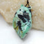 Unique Green Turquoise Handmade carved Tiger head pendant bead, 50x30x19mm, 26.7g - MyGemGarden