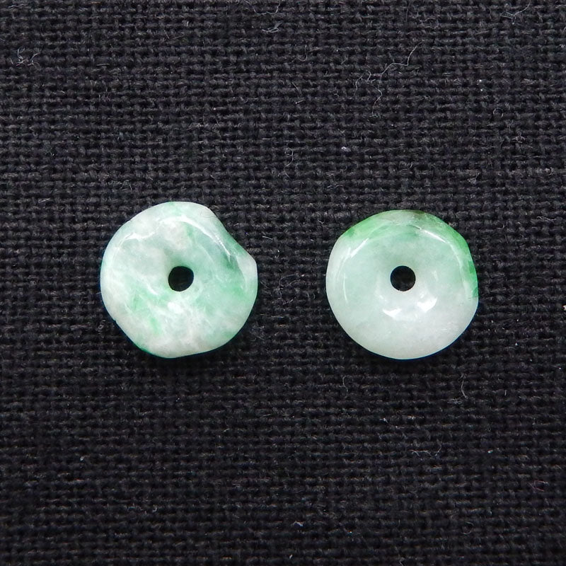 1 对 10 毫米，甜甜圈珠链，圆形 Rondelle 大孔宝石珠