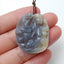 Handmade Agate Carving Tiger and Woman Gemstone Pendant Bead, 33x27x6mm, 9.1g - MyGemGarden
