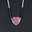 Natural Chrysocolla, Amethyst, Rose Quartz Beads for Necklace 1 Strand, 22 inch, 48g