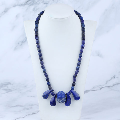 Gemstone Necklaces, Lapis lazuil  Necklaces,50cm,87g