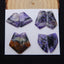 New Arrival 4 Pairs Beautiful Charoite cabochons, 25x13x3mm, 17x15x3mm, 10.4g - MyGemGarden