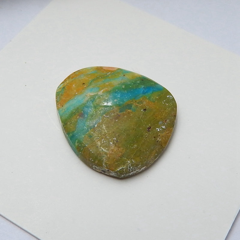 Natural Blue opal Gemstone Cabochon, 16x15x4mm, 1.7g - MyGemGarden