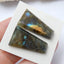 Natural Labradorite Gemstone Cabochon Pair, 26x14x5mm, 7.1g - MyGemGarden