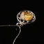Natural Gold Rutilated Quartz Pendant,925 Sterling Silver