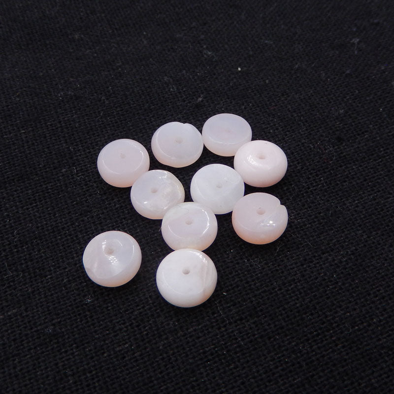 10 Pcs Natural Pink Opal Gemstone Jewelry Loose Beads,8x3mm,3g