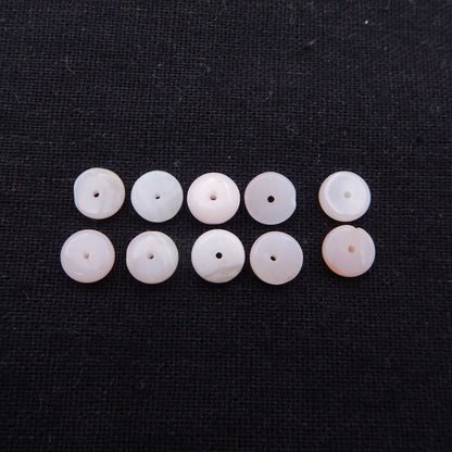 10 Pcs Natural Pink Opal Gemstone Jewelry Loose Beads,8x3mm,3g