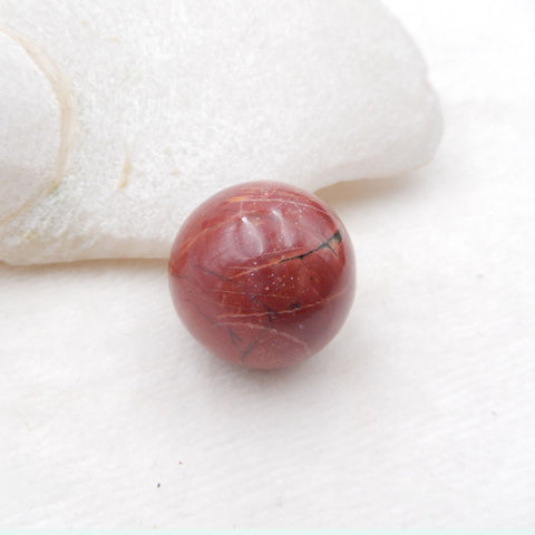 Natural Red Creek Jasper Carved Ball 25x25mm, 32.6g