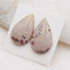 Natural Chohua Jasper Cabochons Paired 26X16X5mm, 6.1g