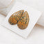 Natural Green Opal Cabochons Paired 25x14x3mm, 4.4g