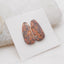Natural Rhyolite Bird's Eye Jasper Cabochons Paired 20X10X3mm, 1.5g