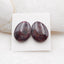 Natural Garnet Cabochons Paired 21x17x6mm, 10.6g