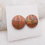 Natural Red Creek Cabochons Paired 16x4mm, 3.8g