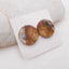 Natural Ocean Jasper Cabochons Paired 18x4mm, 4.9g