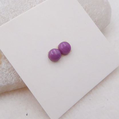 Natural Sugilite Cabochons Paired 5x3mm, 0.9g