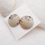 Natural Chohua Jasper Cabochons Paired 18X18X5mm, 5.4g