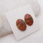 Natural Red Creek Jasper Cabochons Paired 17X11X3mm, 2.4g