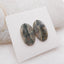 Natural Ocean Jasper Cabochons Paired 19x11x3mm, 2.8g