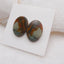 Natural Biggs Jasper Cabochons Paired 18X13X4mm, 3.8g