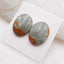 Natural Biggs Jasper Cabochons Paired 20x15x5mm, 4.7g
