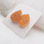 Natural Raw Golden Crystal Cabochons Paired 17x13x6mm, 4.7g