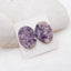Natural Purple Lace Agate Cabochons Paired 25x18x3mm, 6.3g