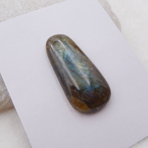 Natural Labradorite Cabochon  34X17X5mm, 6.1g
