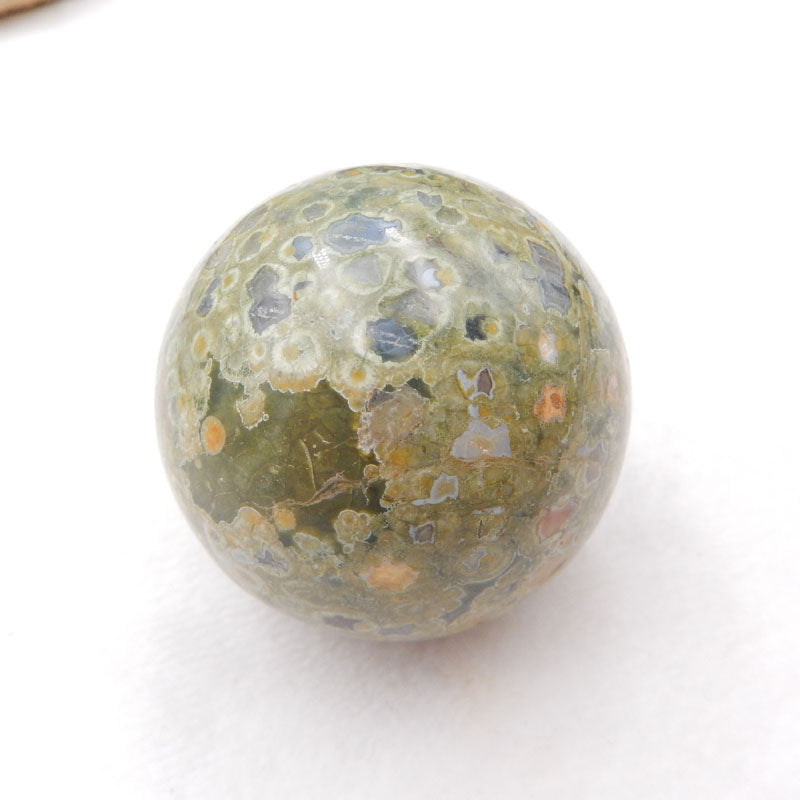 Natural Unakite Jasper Carved Ball 48X48mm, 158.1g