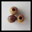 3pcs Mookaite Jasper Beads 12x14mm, 9.6g - MyGemGarden