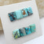 8 PCS Natural Turquoise Rectangle Flatback Gemstone Cabochon, 8x6x3mm, 2.6g - MyGemGarden