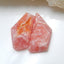 Natural Argentina Rhodochrosite Gemstone Cabochon Pair, 23x11x6mm, 6.1g - MyGemGarden