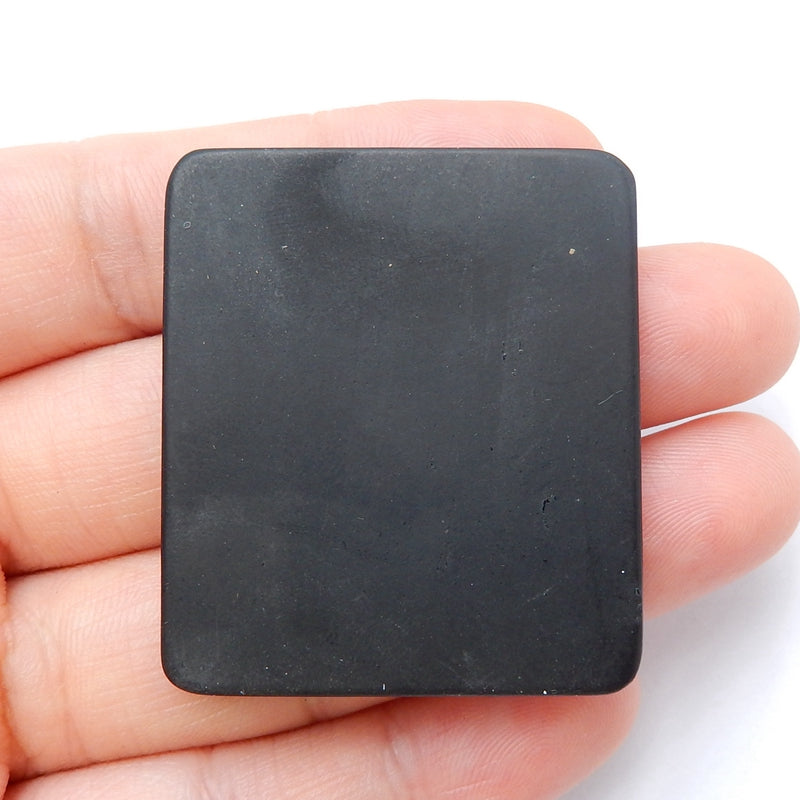 Carved buddha Multi-Color Picasso jasper and Obsidian Glued Gemstone Cabochon, 40x35x5mm, 13g - MyGemGarden