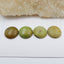 4 PCS Natural Round Turquoise Gemstone Cabochons, 15x5mm, 6.8g - MyGemGarden