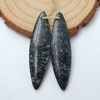 Natural African Turquoise Marquise Earrings Pair, stone for Earrings making, 44x12x5mm, 7.8g - MyGemGarden