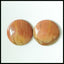 Natural Multi-Color Picasso Jasper 15mm Round Cabochons Pair, 15x15x4mm, 3.1g - MyGemGarden