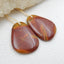 Natural Multi-Color Picasso jasper Earrings Pair, stone for Earrings making, 23x17x3mm, 4.7g - MyGemGarden