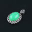 Natural Chrysoprase Gemstone Earrings with 925 Sterling Silver Accessories 21*15mm(stone size), 39*23*13, 9g