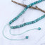 Gemstone Necklaces, Owyhee stone with Chrysocolla Necklaces,50cm,65g,Adjustable Necklace