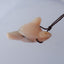 Natural Stone Pink Opal Handcarved Wolf Head Pendant Bead, 31x22x10mm, 5.7g - MyGemGarden