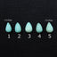 Sale 1pc Natural Turquoise Teardrop Gemstone Pendant Stone, 14x8mm, 15x9mm - MyGemGarden