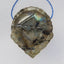 Natural Shining Labradorite Carved Arrow, 37x31x9mm, 13.86g - MyGemGarden