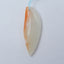 Amazonite carved leaf Pendant Bead, 37x13x5mm, 3.8g - MyGemGarden
