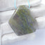 Moss Agate Gemstone Natural Pendant Bead, 39x37x6mm, 16.7g - MyGemGarden