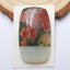 Natural Multi-Color Picasso jasper and Amazonite Glued Rectangle Cabochon, 35x20x6mm, 7.6g - MyGemGarden