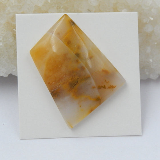 Ocean Jasper Gemstone Natural Cabochon, 29x24x6mm, 7.5g - MyGemGarden