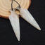 Amazonite Carved Earrings Stone Pair, 50x15x4mm, 8.3g - MyGemGarden